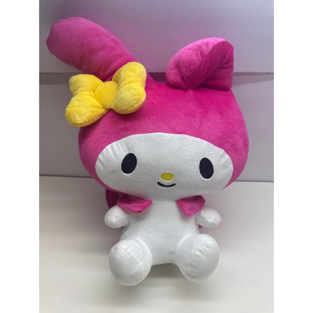 Sanrio My Melody Plush Backpack Pink Yellow Bow Kids Mini Bag NWT 2024
